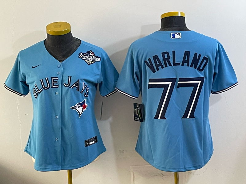 women 2026 Toronto Blue Jays #77 Varland Blue Game Nike MLB Jersey 0519003